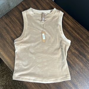 SKIMS Tan Sleeveless Tank Top